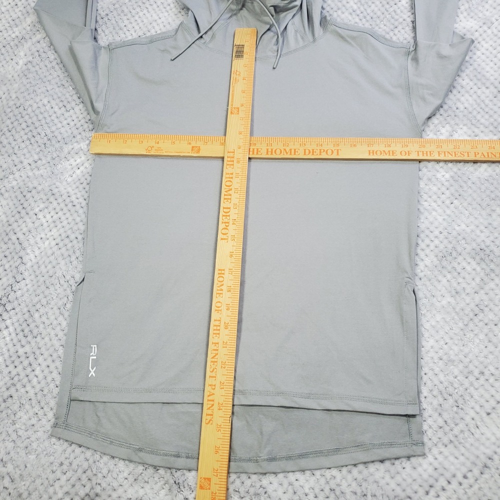 RLX Ralph Lauren Featherweight Hoodie Women XS Grey Performance Golf Lightweight - Picture 8 of 10